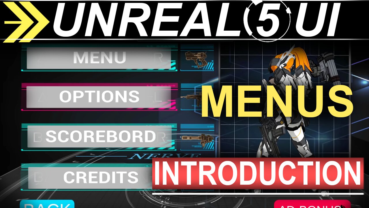 Unreal-5: UI Menu INTRODUCTION (3 Minutes!!)