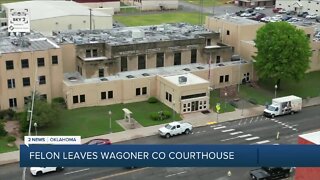 Felon Leaves Wagoner County Courthouse