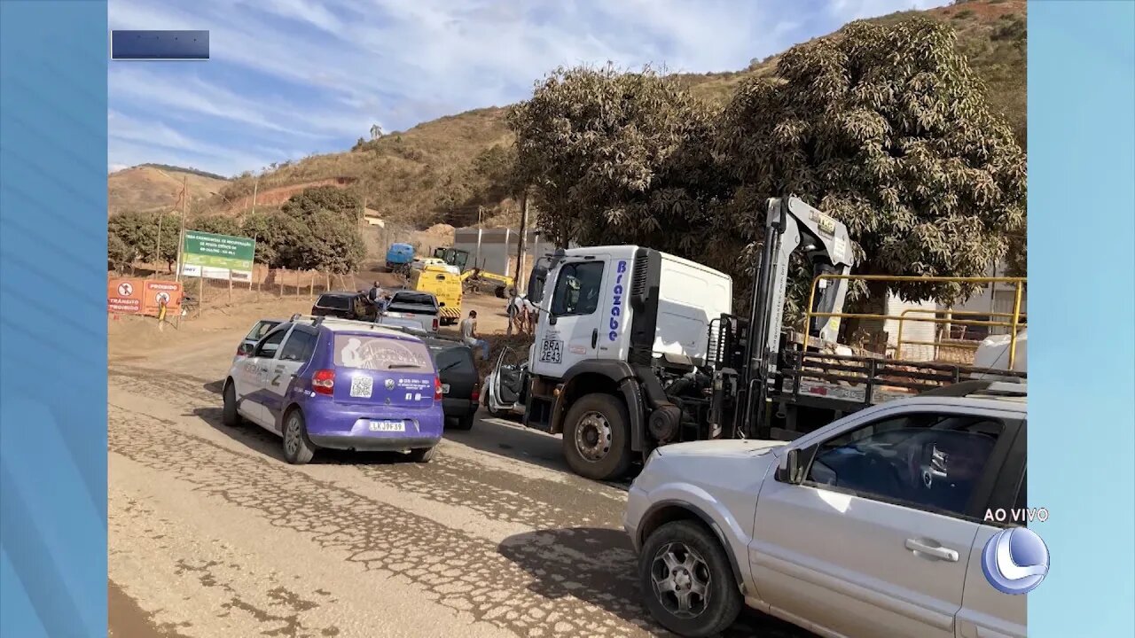 Hoje, às 21h: Desvio em Abre Campo será fechado para obras no KM 96 da BR-262