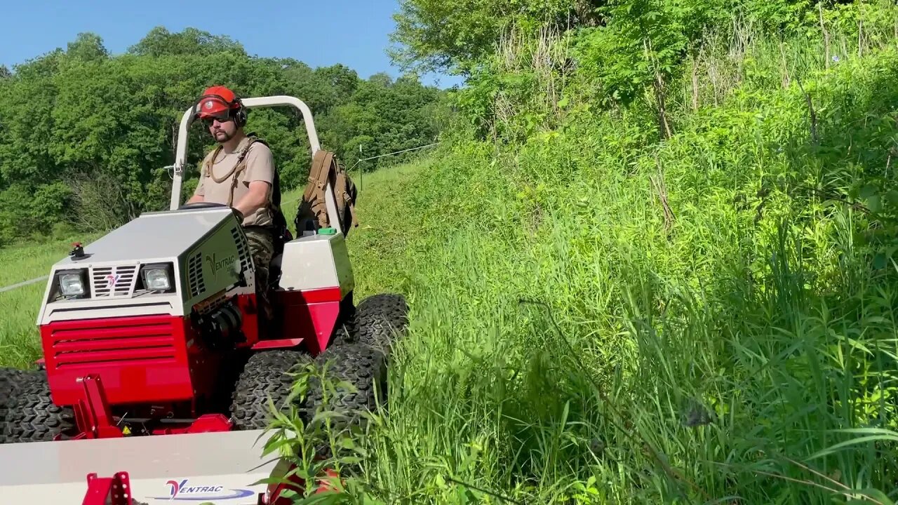 Diesel Ventrac 4500Y with tough cut deck. Part 2