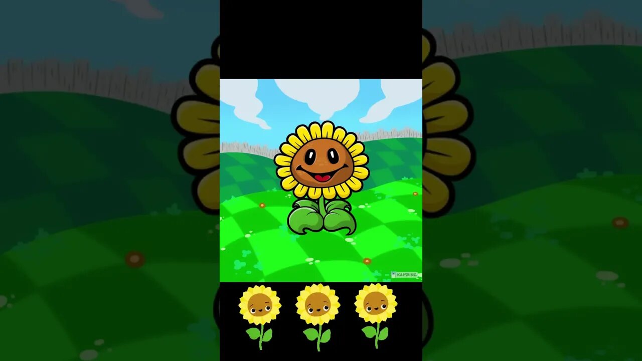 Sunflower Plants vs zombies 2 shorts #shorts