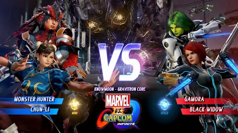 Monster hunter & Chun-Li VS Gamora & Black Widow Marvel vs Capcom Infinite