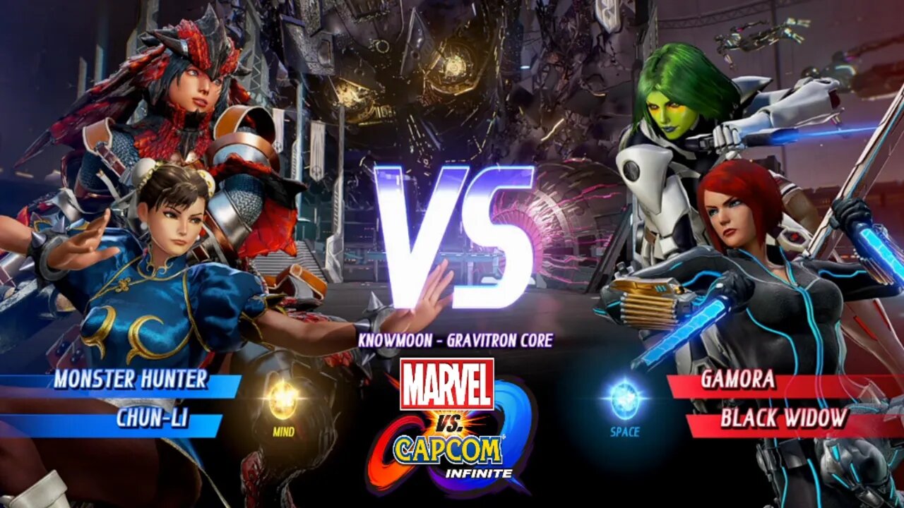 Monster hunter & Chun-Li VS Gamora & Black Widow Marvel vs Capcom Infinite