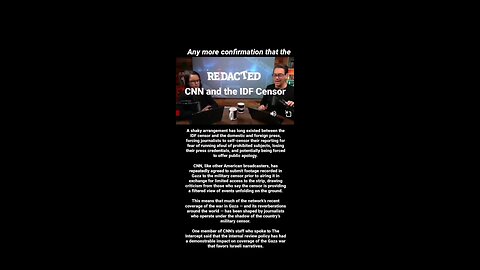 CNN censorship and fake news.
