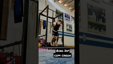 Ring Dip com carga extra