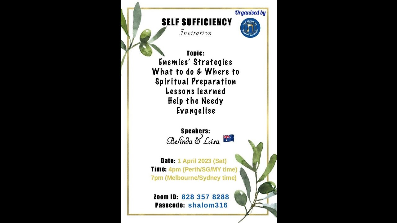 Self Sufficiency Part 3 by Belinda and Lisa