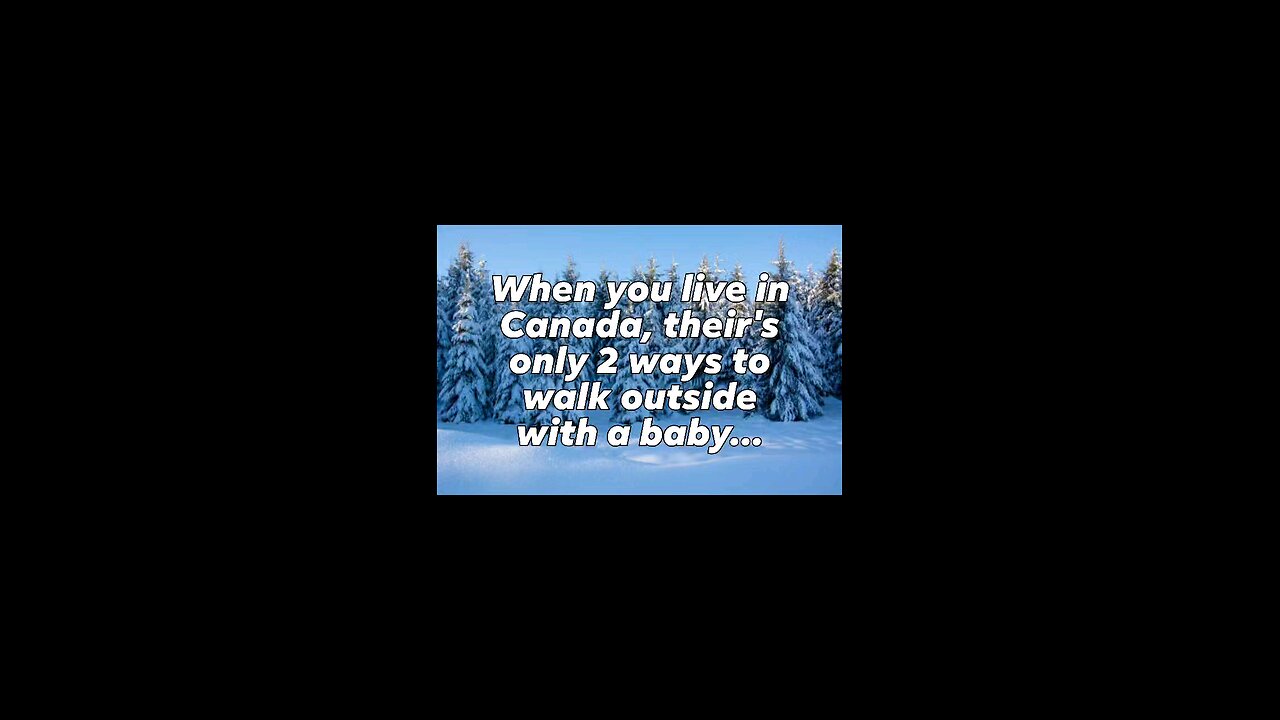 Winter life in Canada