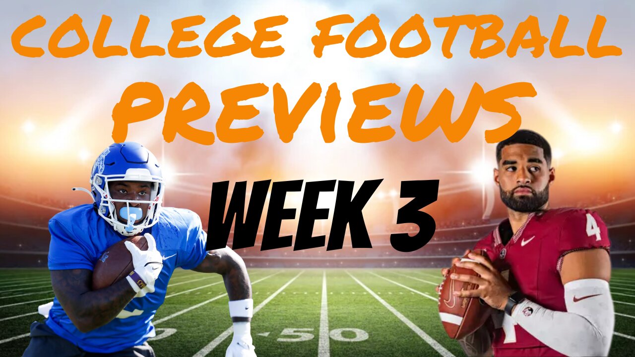 College Football Previews: Week 3 - Memphis vs Florida State