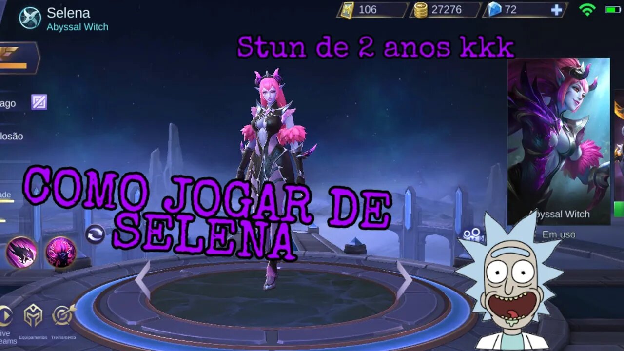 COMO DEIXAR SEU INIMIGO STUNADO POR 8 HORAS DE SELENA 😎😂 | Mobile Legends