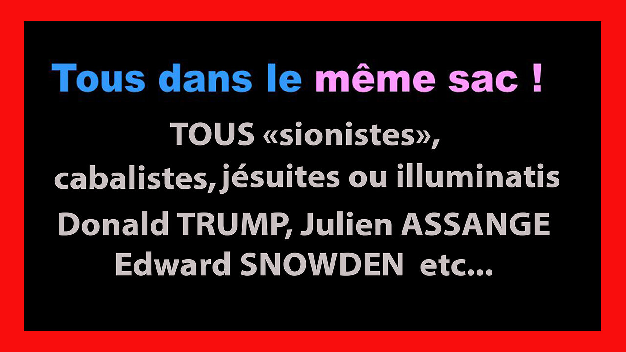 LE GRAND COMPLOT CABALISTE CONTRE LES PEUPLES et ses "métastases" médiatiques (Hd 720)