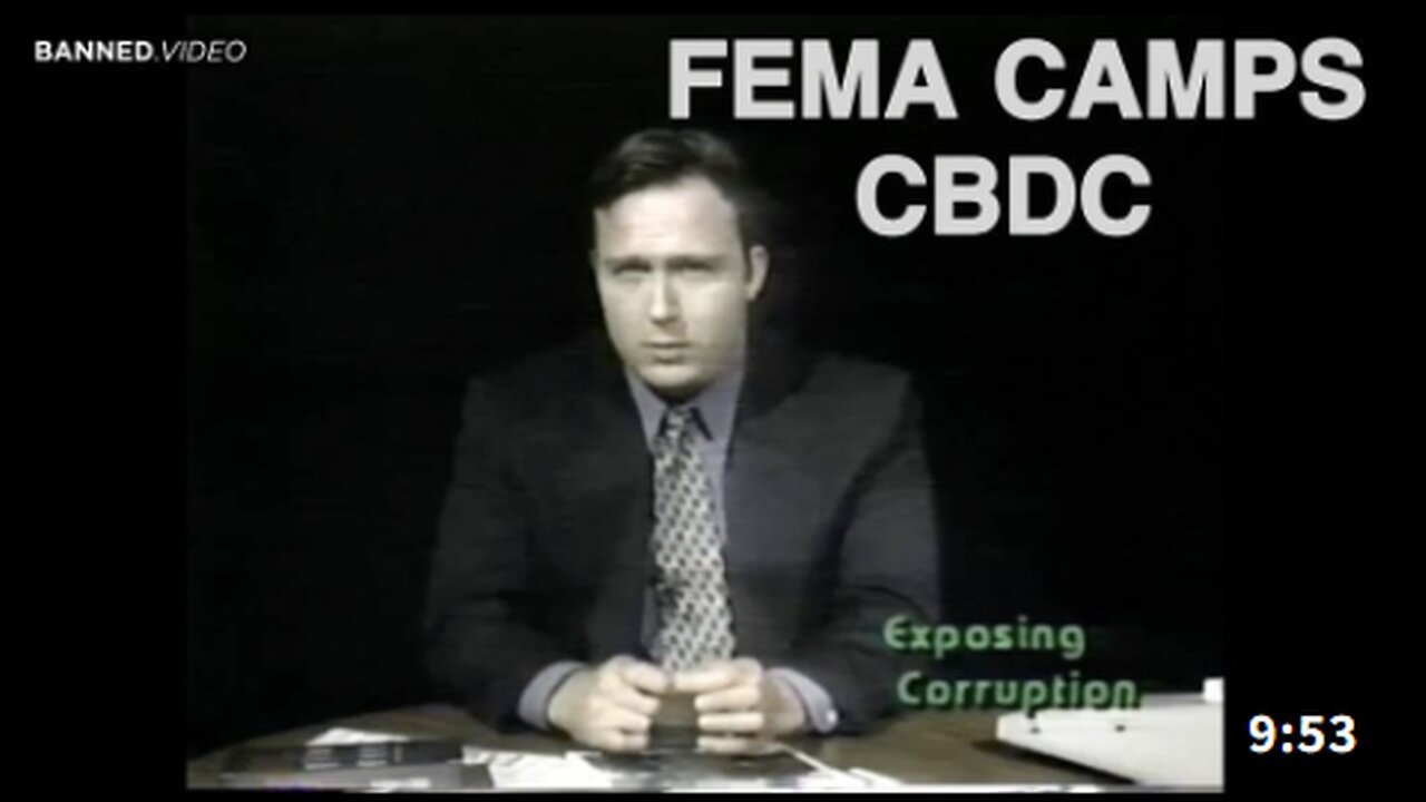 Alex Jones Exposed Biometric Digital Currencies & FEMA (Covid) Camps a Quarter Century Ago