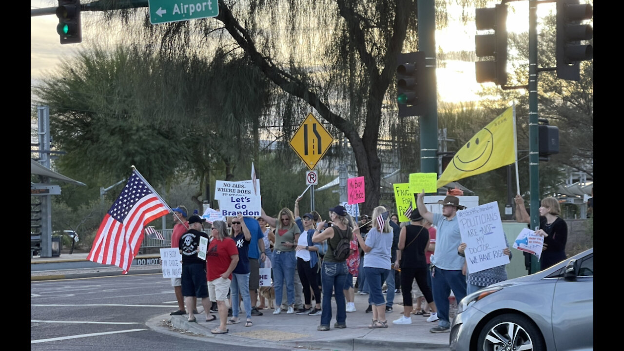 AZ Freedom Rally: Southwest & American Workers Protest Jab Mandate