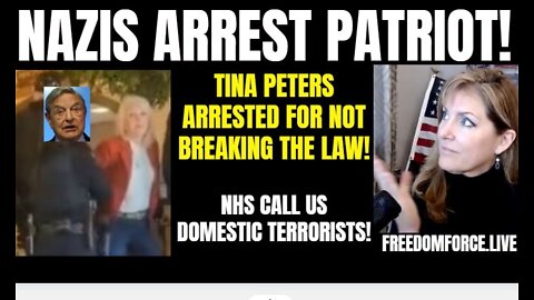 Nazis Arrest Tina Peters - NHS calls Patriots Domestic Terrorists! 2-9-22