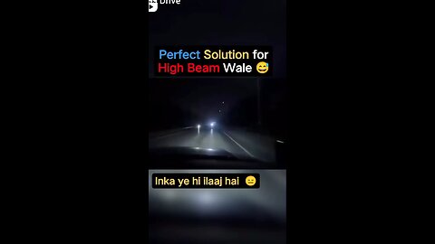 perfect to high beam light