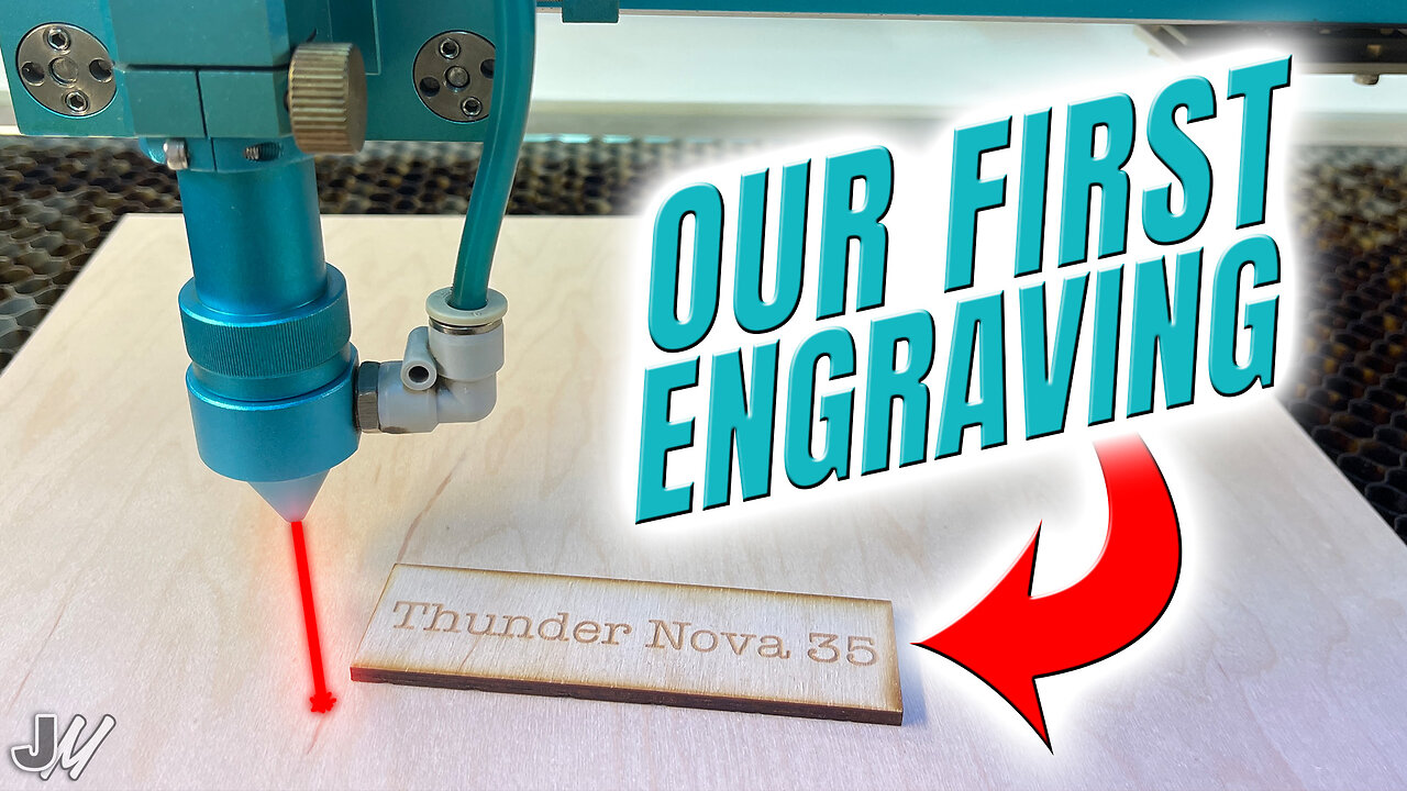 Watch Our First Engraving On Thunder Laser Nova 35