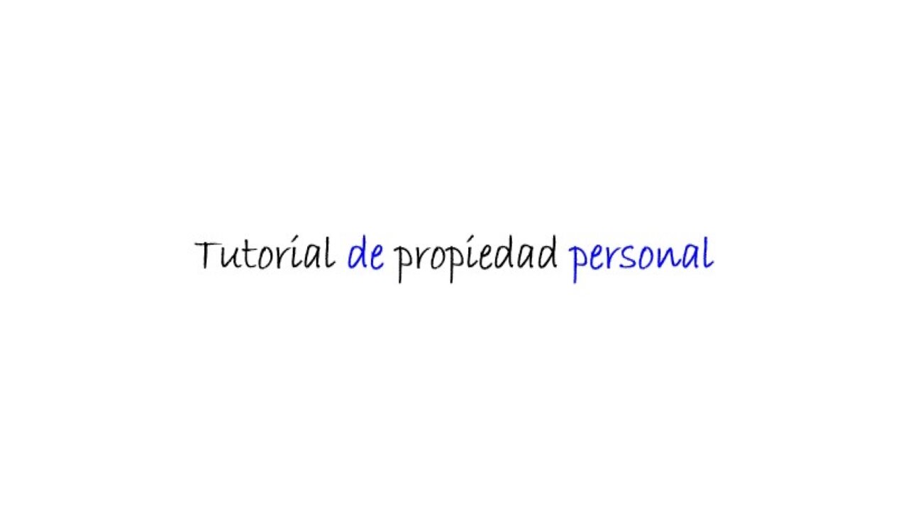 Mobile - Personal Property - Spanish