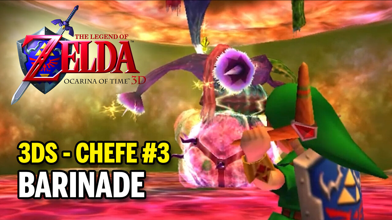 Legend of Zelda: Ocarina of Time (3DS) - Chefe 3 - BARINADE Bio electric Anemone