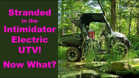 A DAMSEL IN DISTRESS? NOT THIS FARM GIRL@! Stuck in electric UTV homestead vlog