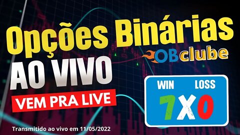 Operando Opções Binárias ao Vivo 7x0 na Binomo e Iqoption