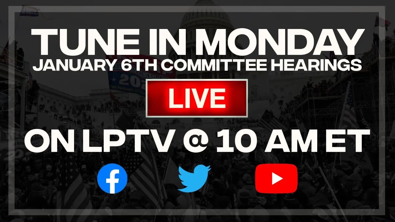 LIVE: The January 6th Committee hearings continue today at 10 AM ET. Join us here.