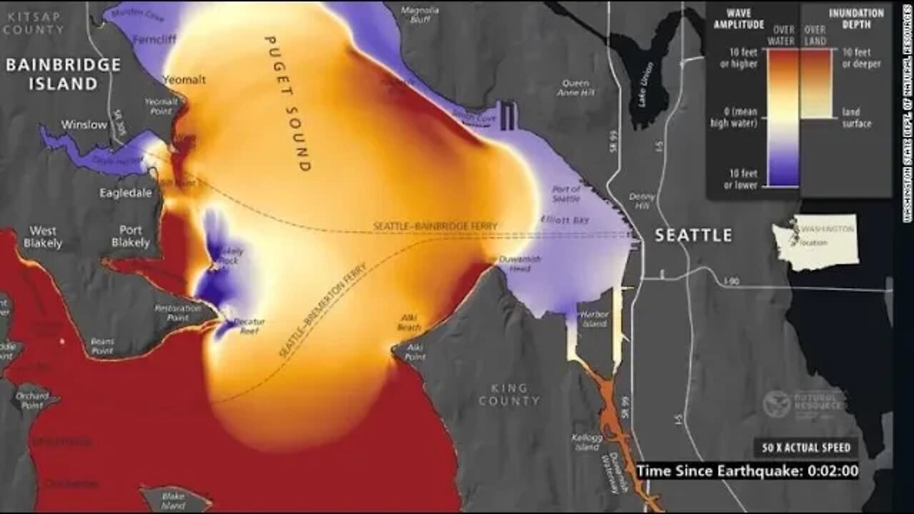 42 FT WAVES To Hit Seattle, WA USA??