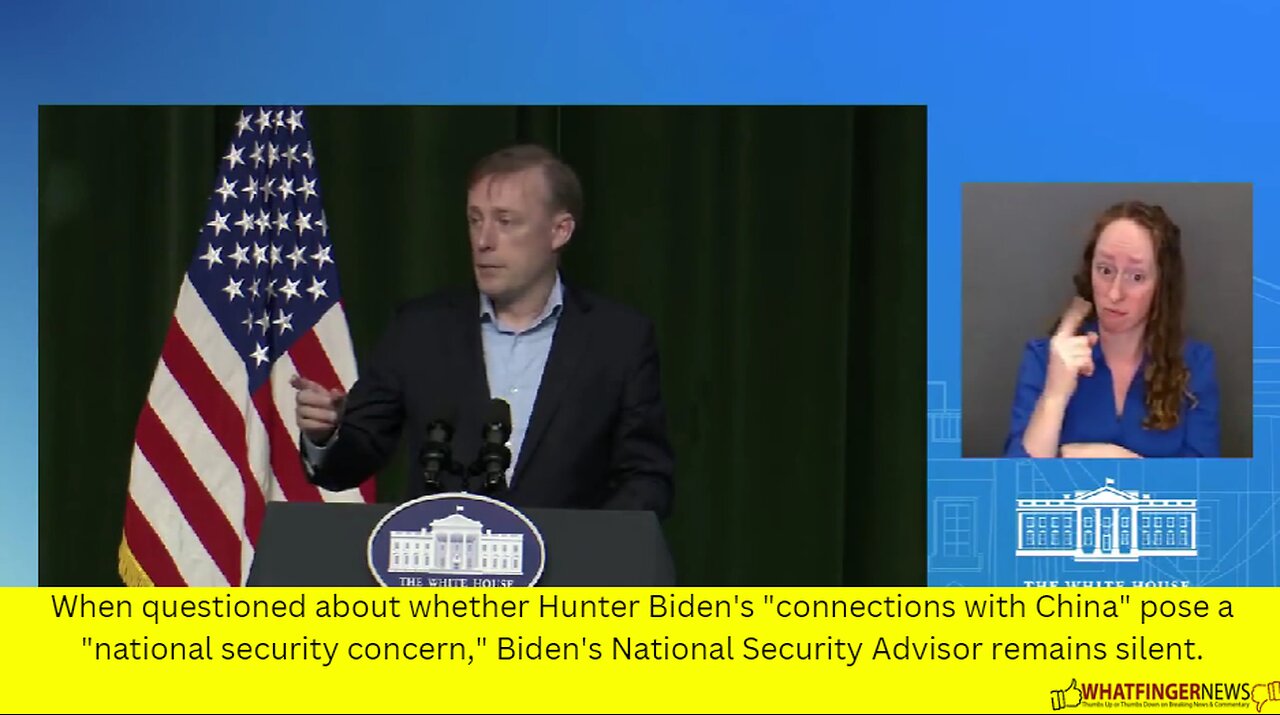 When questioned about whether Hunter Biden's "connections with China"