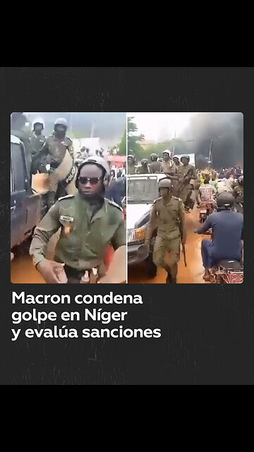 Macron condena golpe militar en Níger