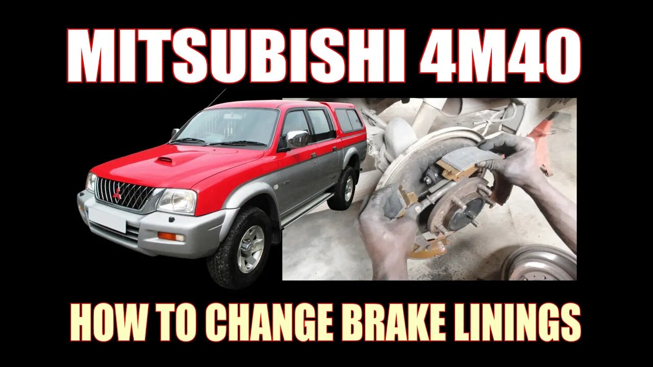 MITSUBISHI COLT - HOW TO CHANGE BRAKE LININGS