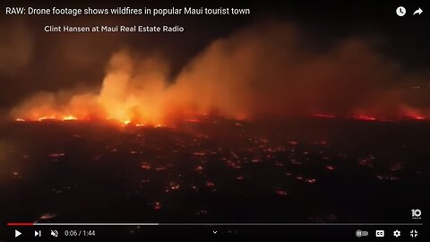 Drone Footage of things From Maui Fire that did Not Melt