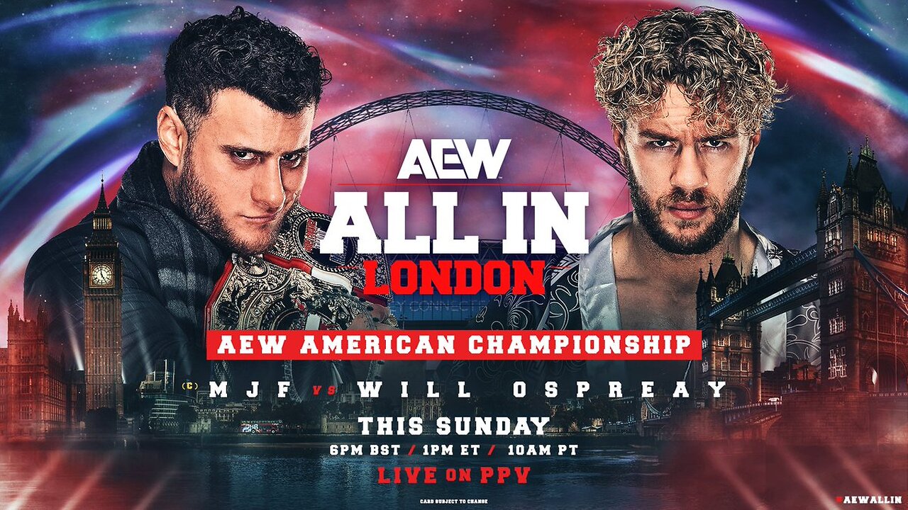 MJF Vs Will Ospreay (AEW All In London 2024) Highlights