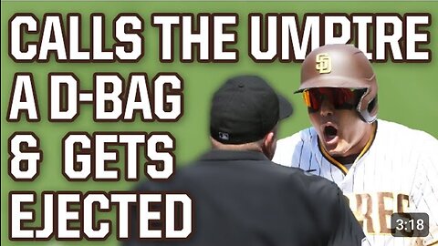 Machado calls the ump a d-bag and gets ejected, a breakdown