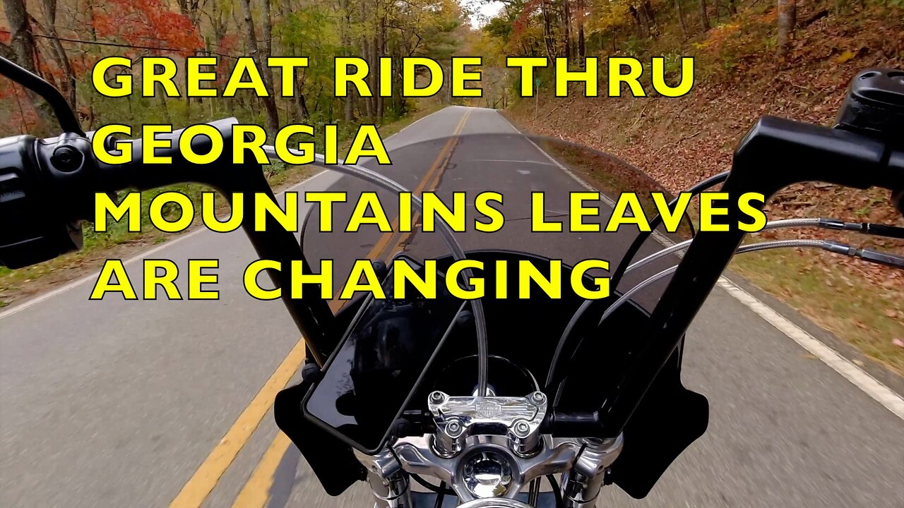 I rider thru the Georgia mountains with the leaves changing come along.