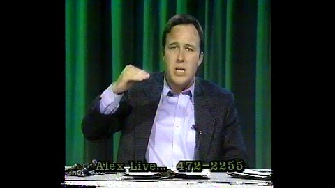 Alex Jones Guest Hosts Bad Bob Late Night Show (Classic 1990s)