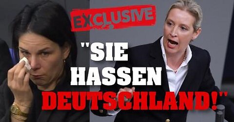 AfD ALICE WEIDELS bombastische REDE! Baerbock WEINT… 💥⚡️