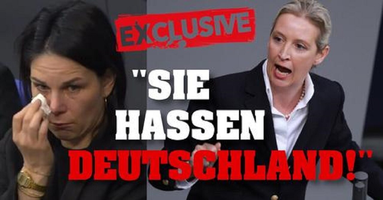 AfD ALICE WEIDELS bombastische REDE! Baerbock WEINT… 💥⚡️