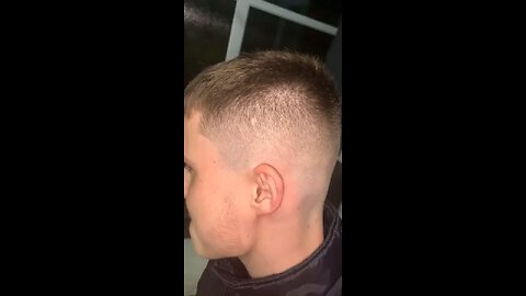 High mid-fade (bald)