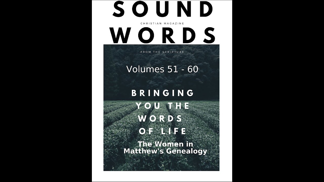 Sound Words, The Women in Matthew's Genealogy