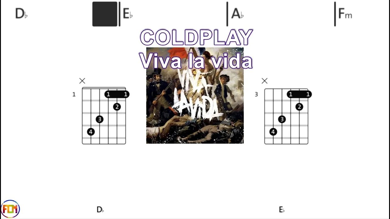 Coldplay - Viva la vida - (Chords & Lyrics like a Karaoke)