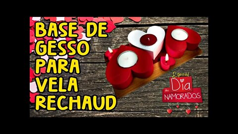 👉BASE DE GESSO PARA VELA RECHAUD - VEM FAZER