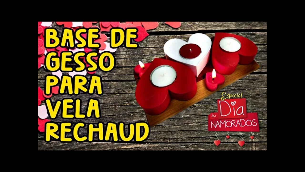 👉BASE DE GESSO PARA VELA RECHAUD - VEM FAZER