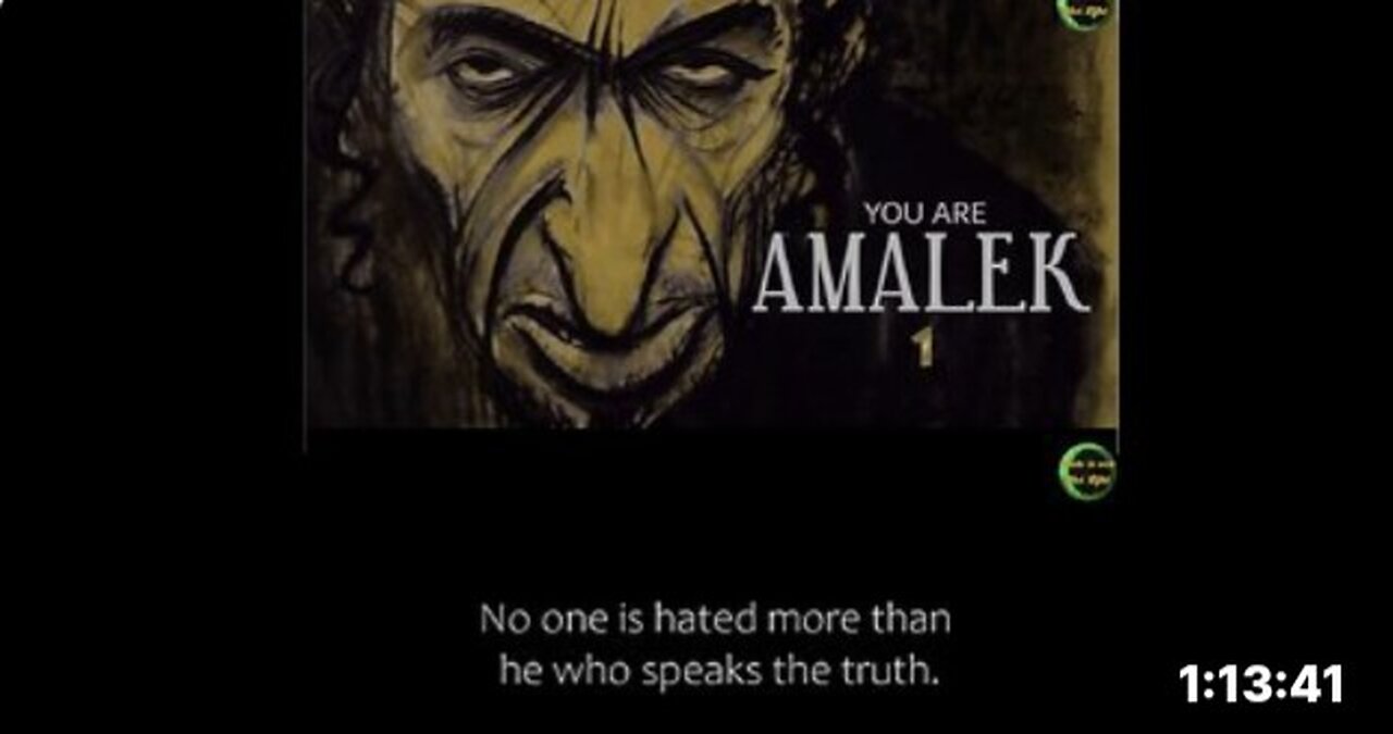 "You are Amalek". Khazarian Satanists aka FAKE JEWS - The real head of the snake