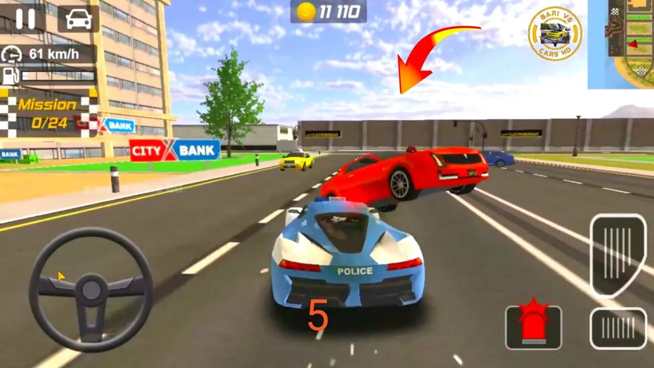 HD police vs gari game #705 police Gameplay Best Car Games Drift Gari Driving 2023 Android