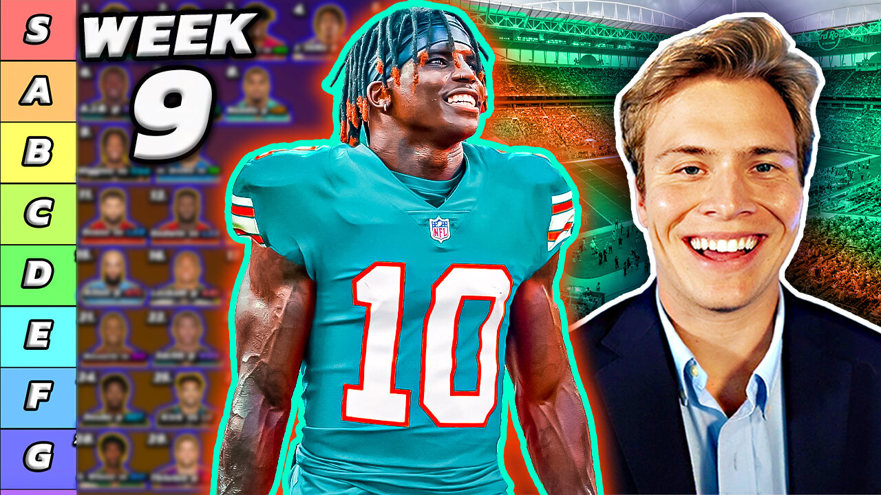 Top 30 Wide Receiver Rankings & Tiers | Week 9 Fantasy Football