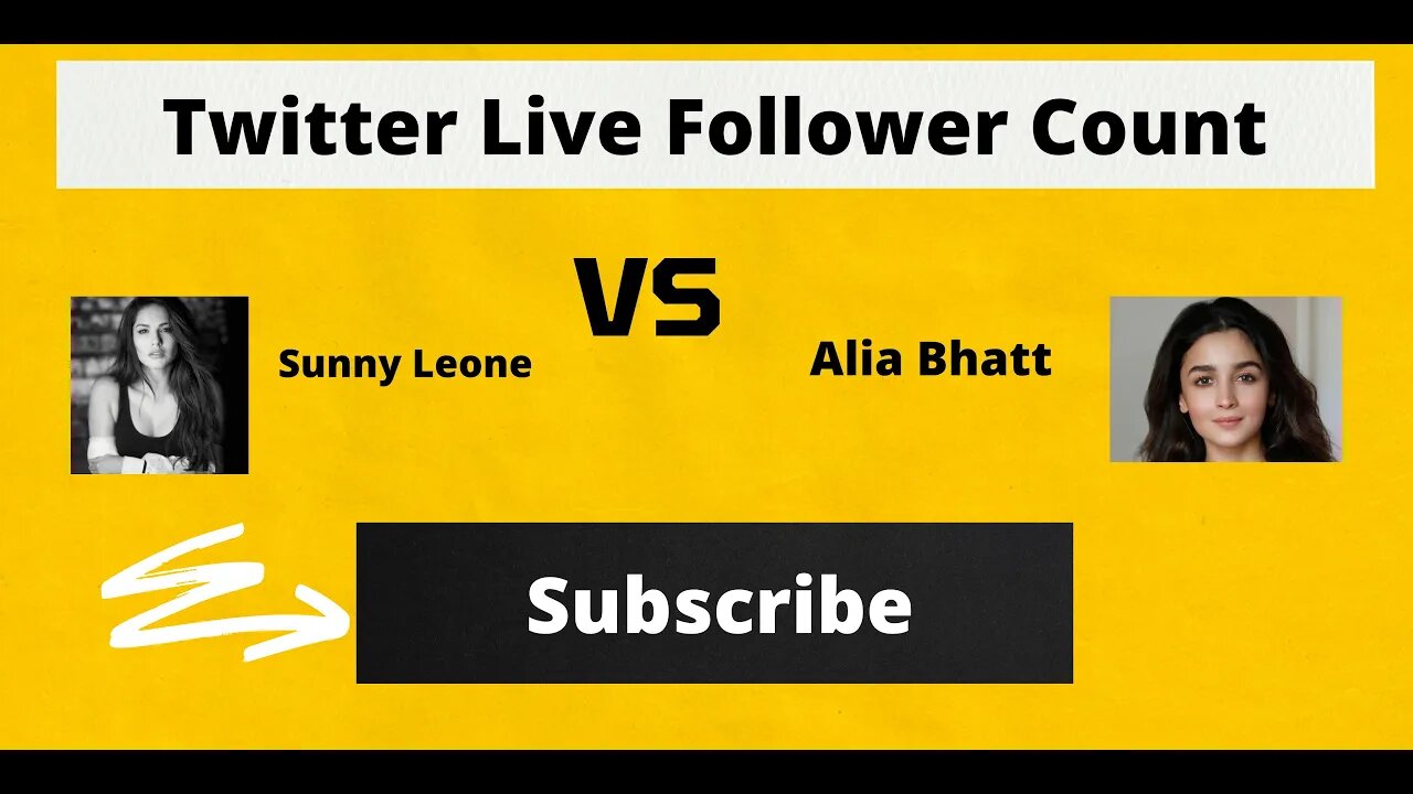 Twitter Live Follower Count Battle- Sunny Leone vs Alia Bhatt