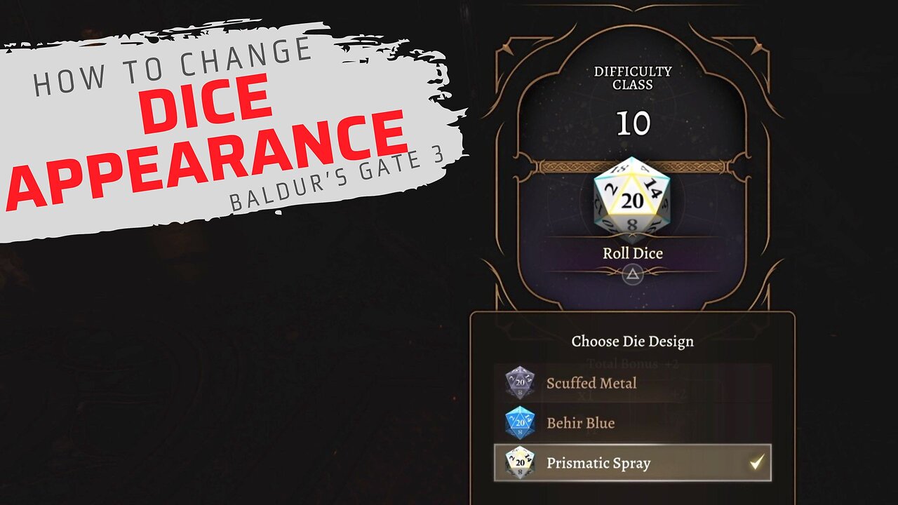 How To Change Dice Appearance in Baldur's Gate 3 | Playstation 5