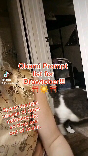 I love those peaches for reasons...Okami drawtober so far.