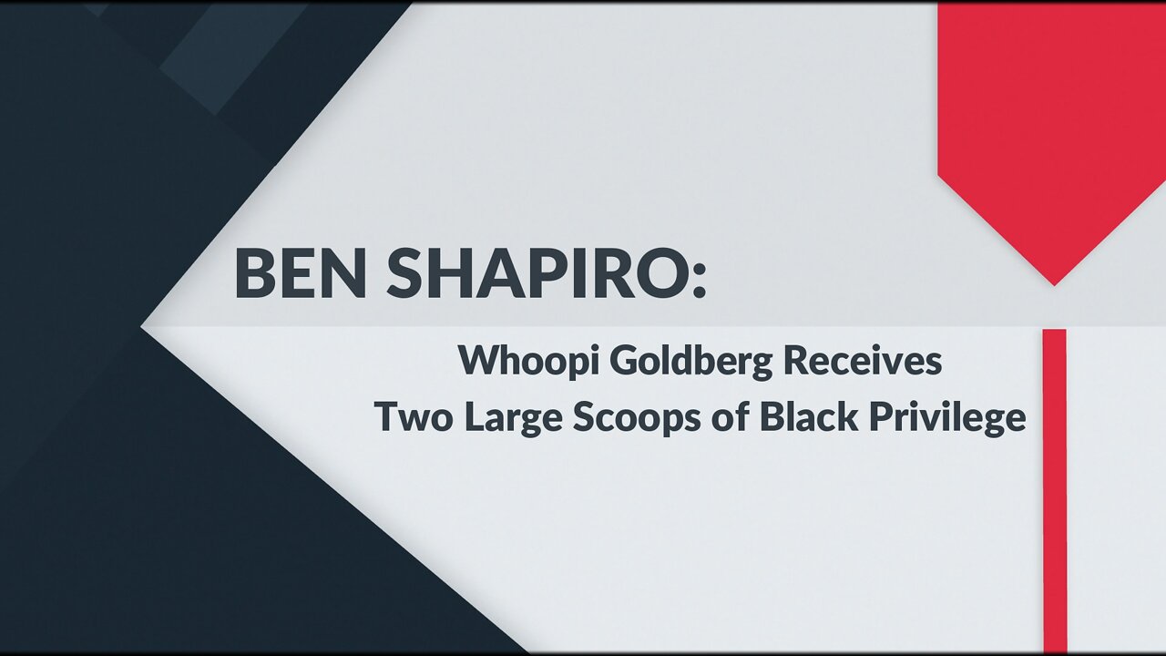 BEN SHAPIRO: Whoopi Suspended But Not Fired? Hummmmm