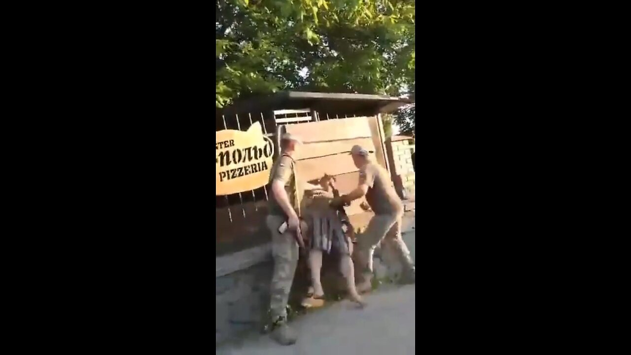 Shocking footage of Ukrainian mobilization from Uman