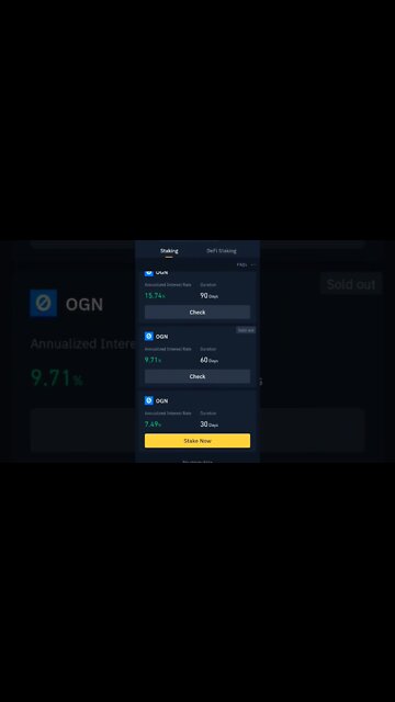 ORIGIN TOKEN 4MONTH BINANCE STAKING REWARD #cryptoinvesting #cryptostaking #stakingrewards #staking