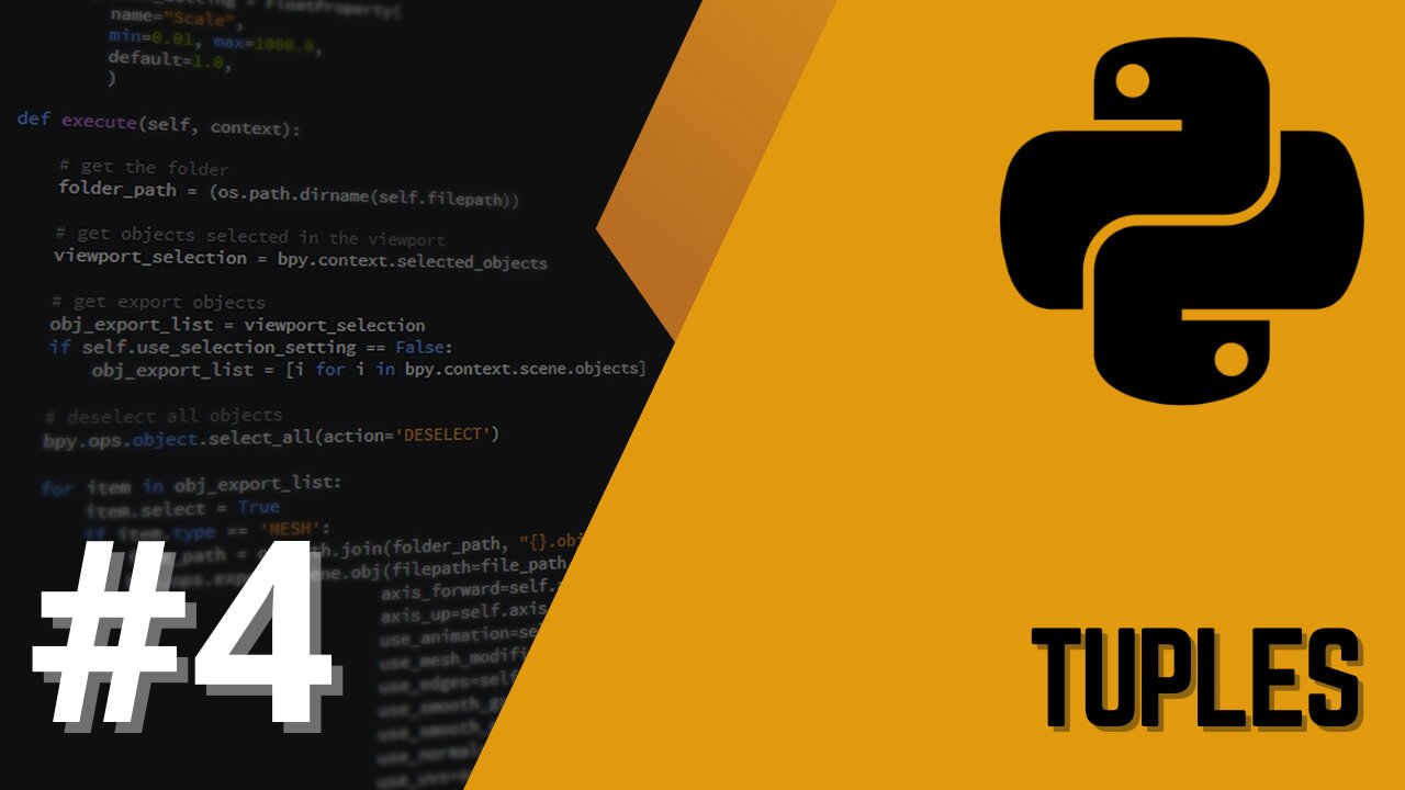 Python #4: Tuples